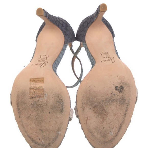 Joie Abbott Fish-skin Sandal heels size 38.5 fits 8-8.5 US - Picture 5 of 8
